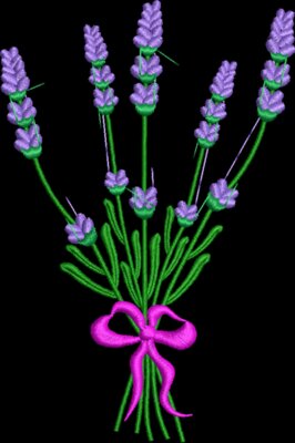 Embroidery Lavender Design 3